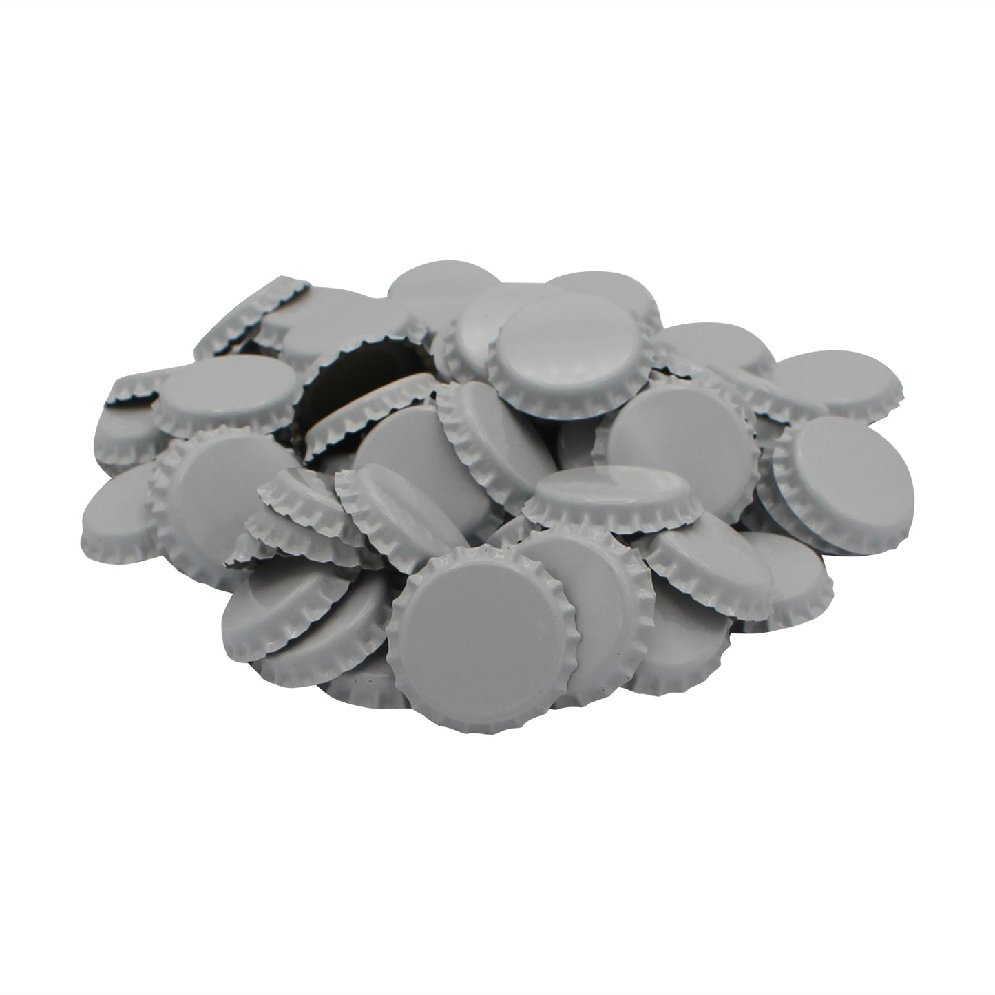 White Oxygen Barrier Pry-Off Crown Bottle Caps - Approx. 100