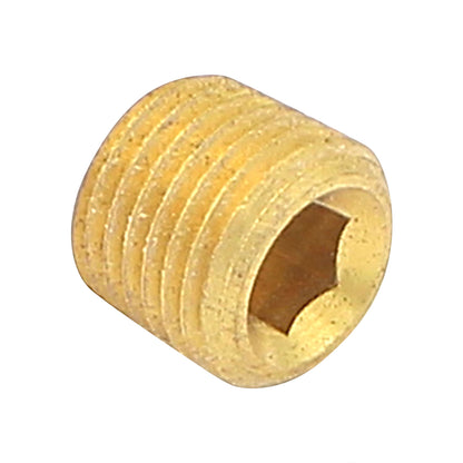 1/4" Male NPT Plug - Brass Pipe Fitting