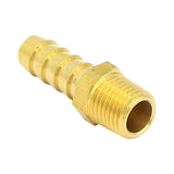 Brass 1/4" Male NPT to 3/8" Barb with Hex Nut