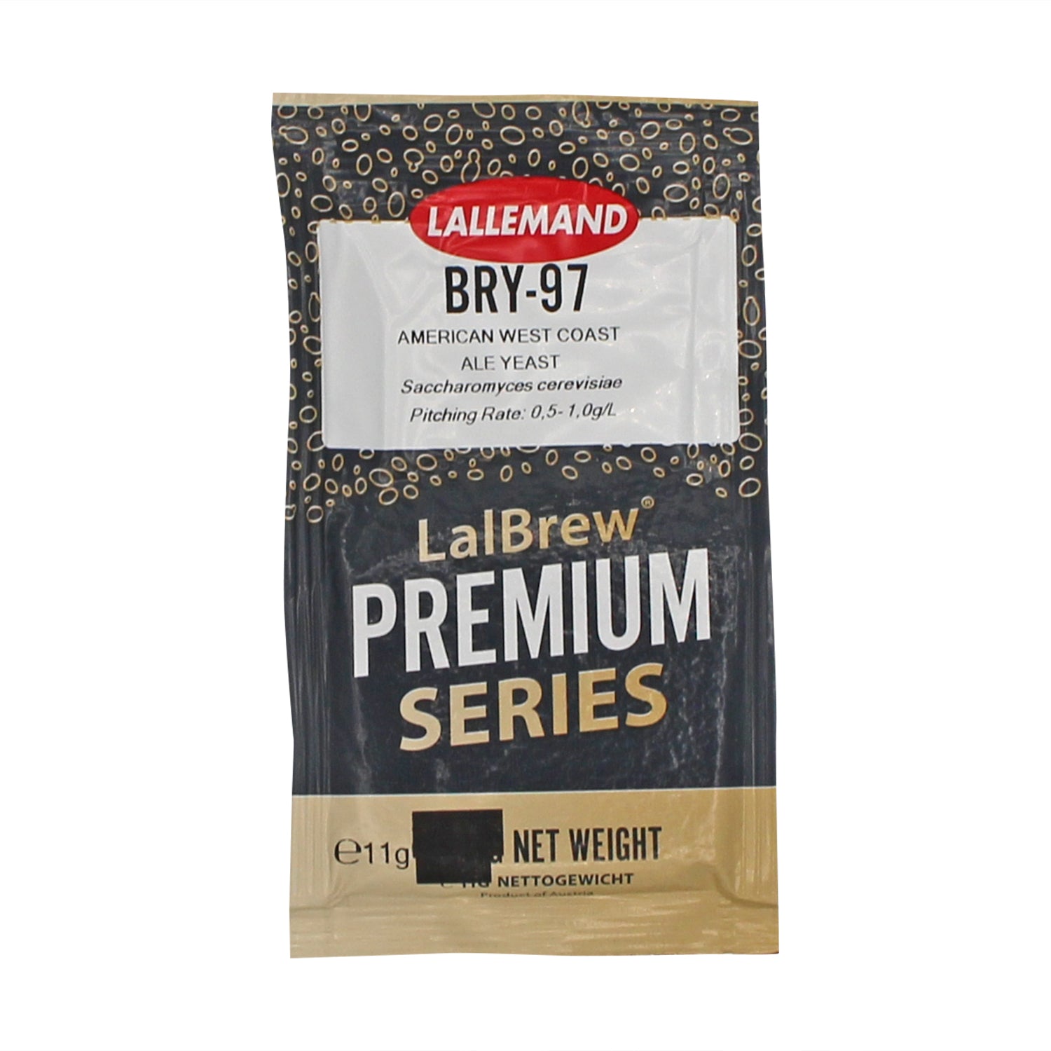 LalBrew BRY-97 American West Coast Dry Ale Yeast - Premium Dry Yeast (11 g) -  Canuck Homebrew Supply, Canada