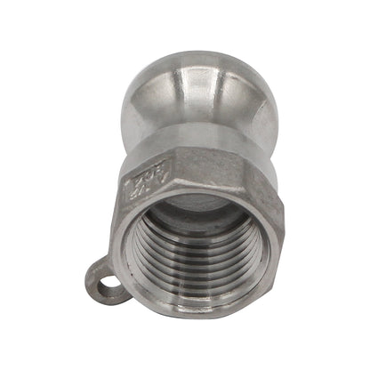 Stainless Steel 1/2" Type A Male Camlock - 1/2" Female NPT