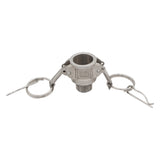 Stainless Steel 1/2" Type B Female Camlock - 1/2" Male NPT