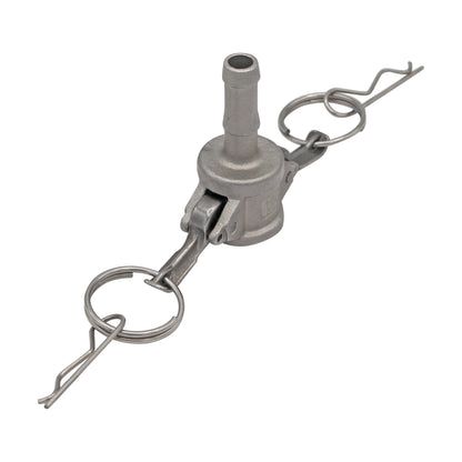 Stainless Steel 1/2" Type C Female Camlock - 1/2" Barb