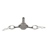 Stainless Steel 1/2" Type C Female Camlock - 1/2" Barb