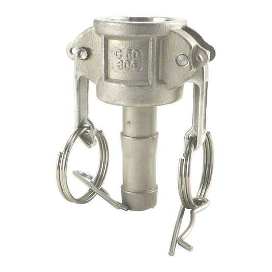 Camlock - Stainless Steel Type C - Female Camlock with 1/2" Barb