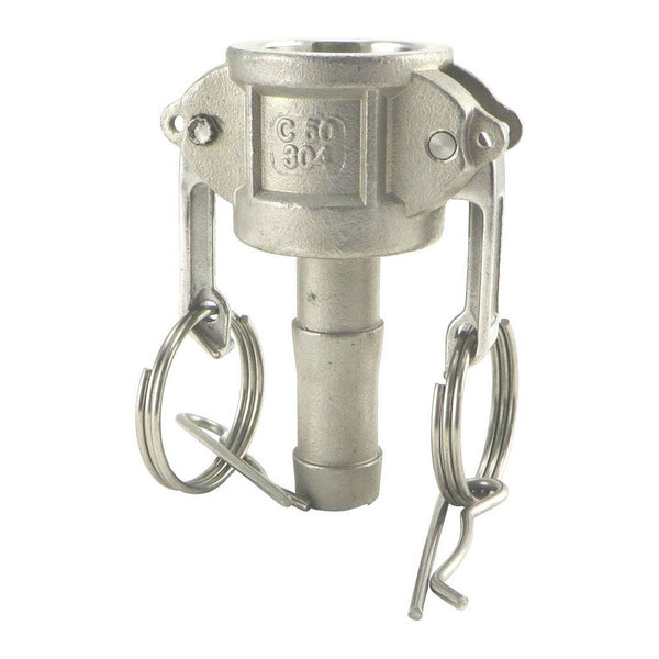Camlock - Stainless Steel Type C - Female Camlock with 1/2" Barb