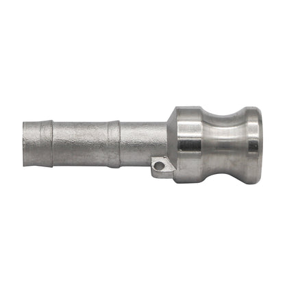 Stainless Steel 1/2" Type E  Male Camlock - 1/2" Barb