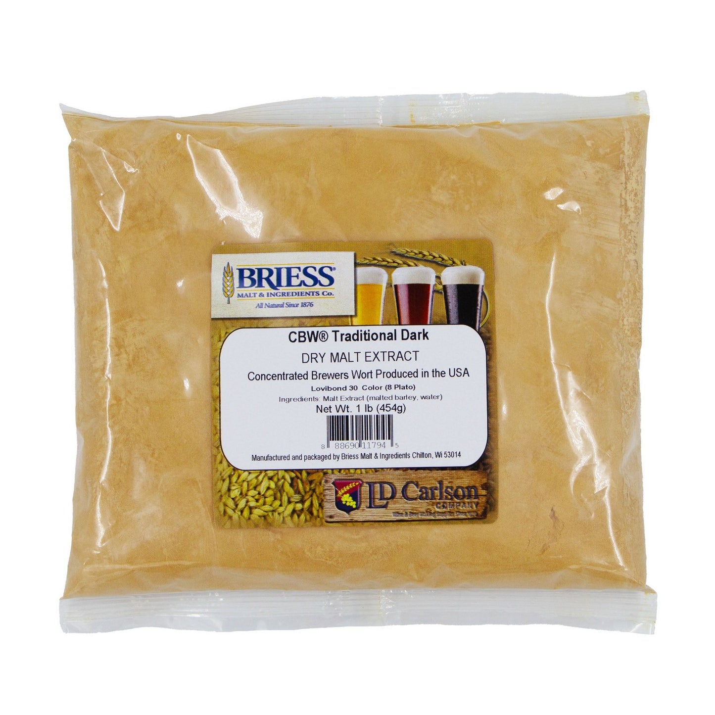 CBW Traditional Dark Dry Malt Extract (DME) - 1lb