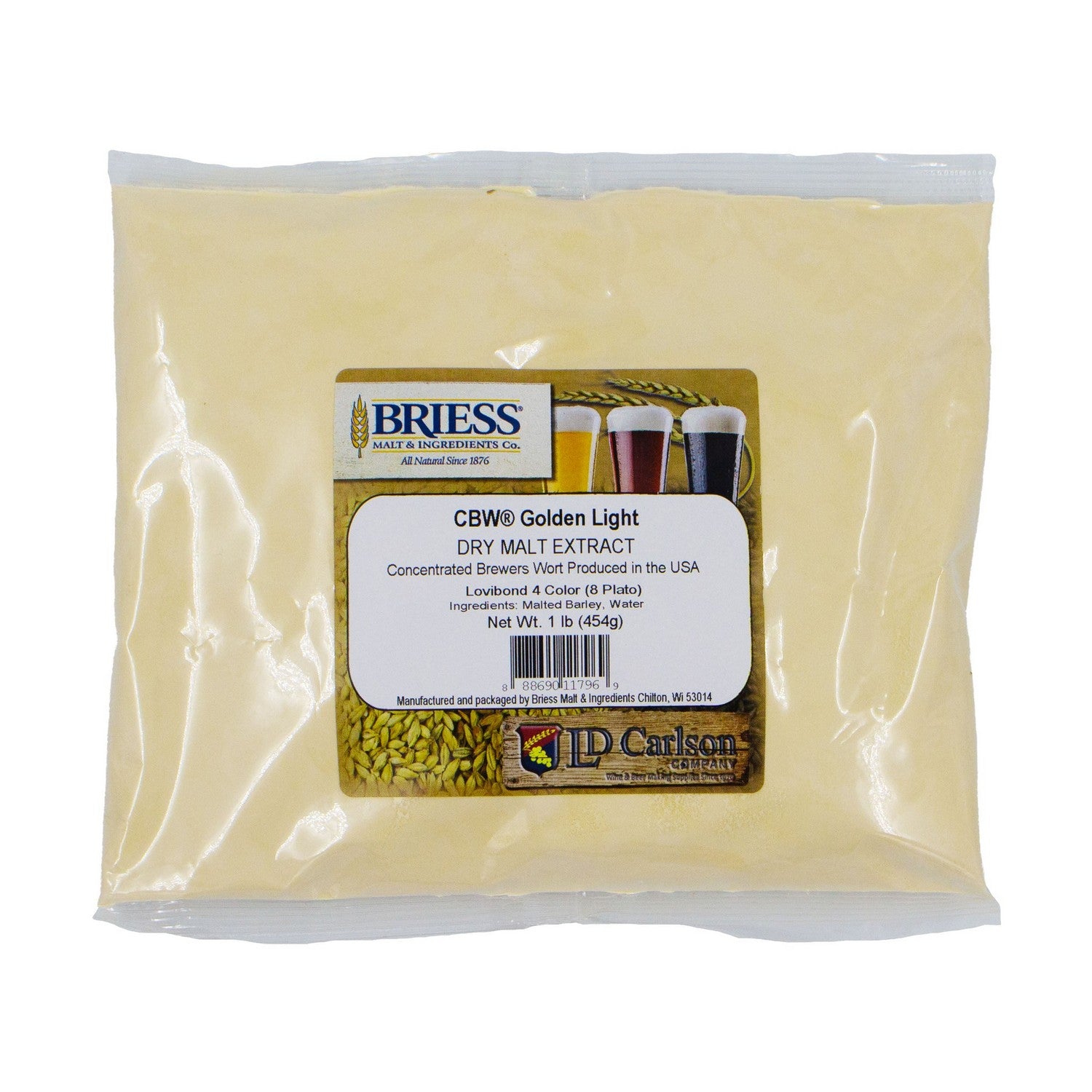 CBW Golden Light Dry Malt Extract (DME) - 1lb