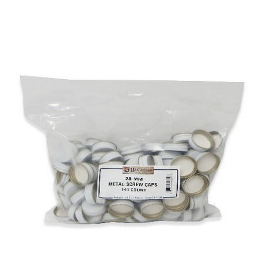 Metal Screw Caps (28mm) - 144 per bag