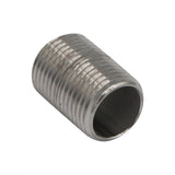 Stainless Steel Close Nipple - 1/2" Male NPT - 1" Long