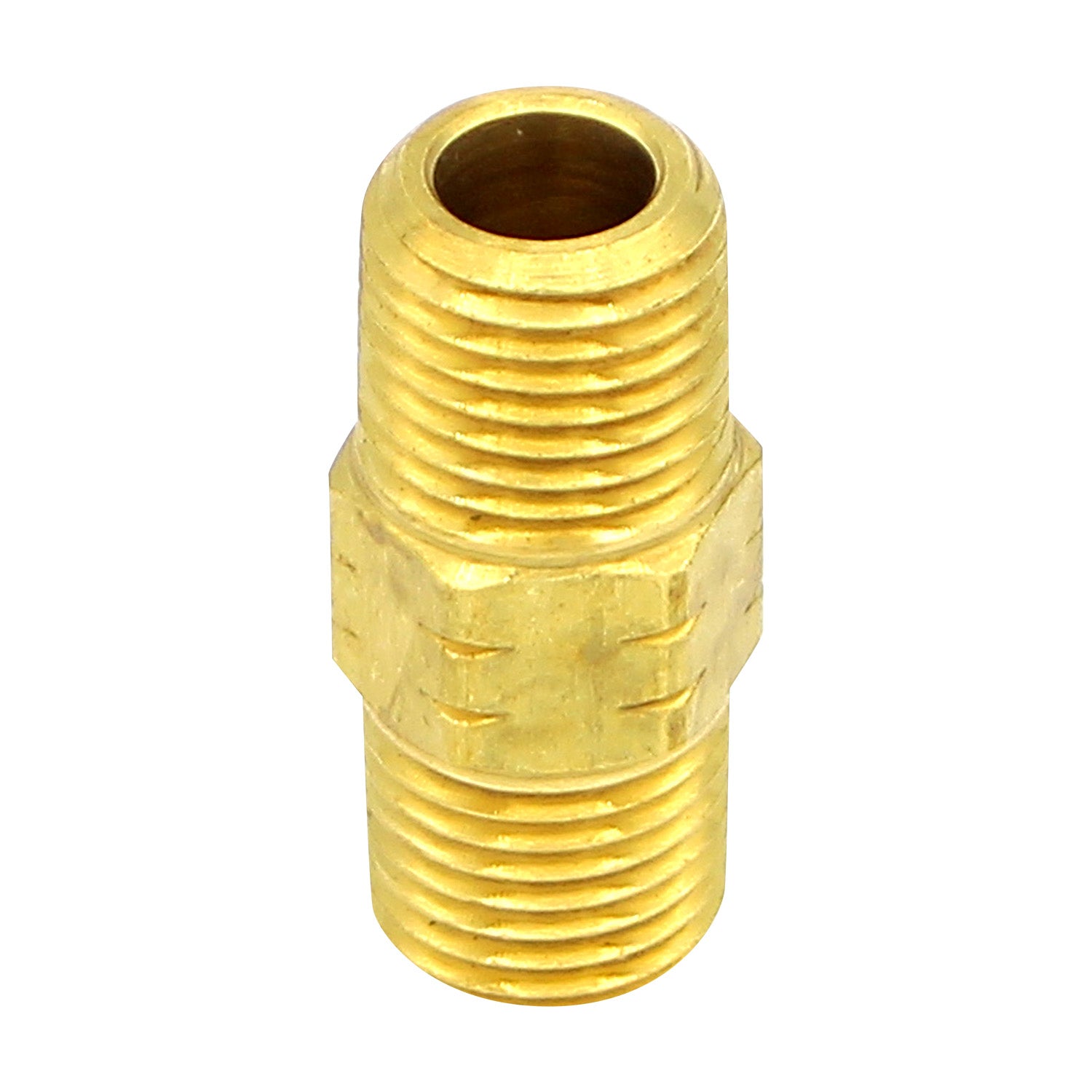 Brass 1/4" Male NPT LHT to RHT Nipple -  Canuck Homebrew Supply, Canada