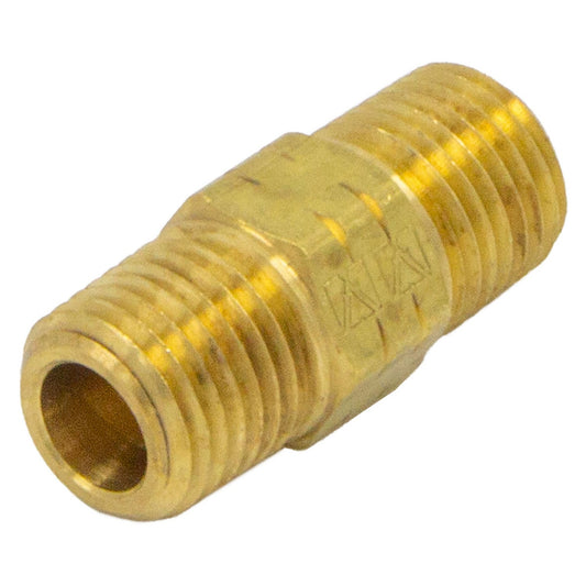Brass 1/4" Male NPT LHT to RHT Nipple