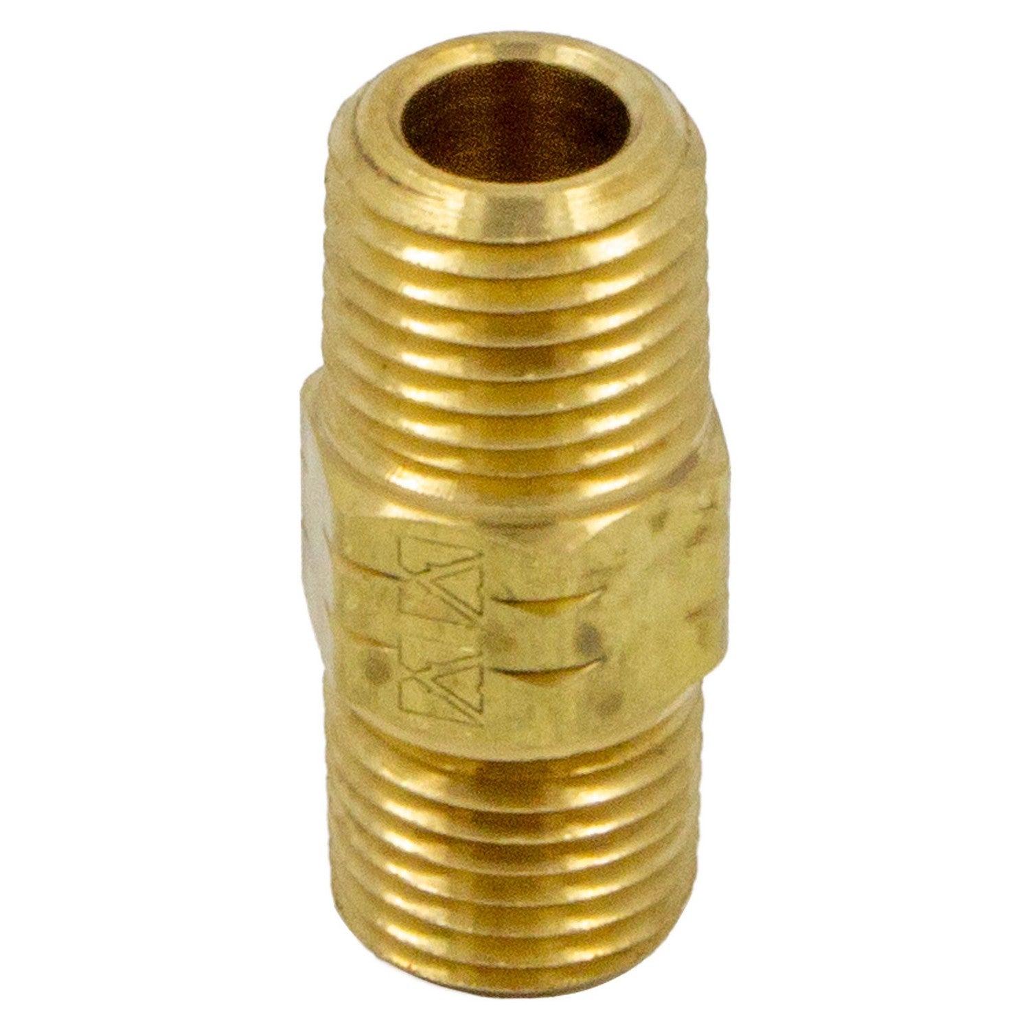 Brass 1/4" Male NPT LHT to RHT Nipple