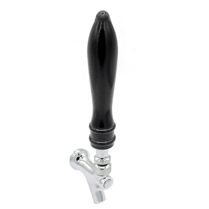 Black 6" Wood Grain Tap Handle