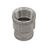 Stainless Steel Reducing Coupler - 3/4" Female NPT to 1/2" Female NPT