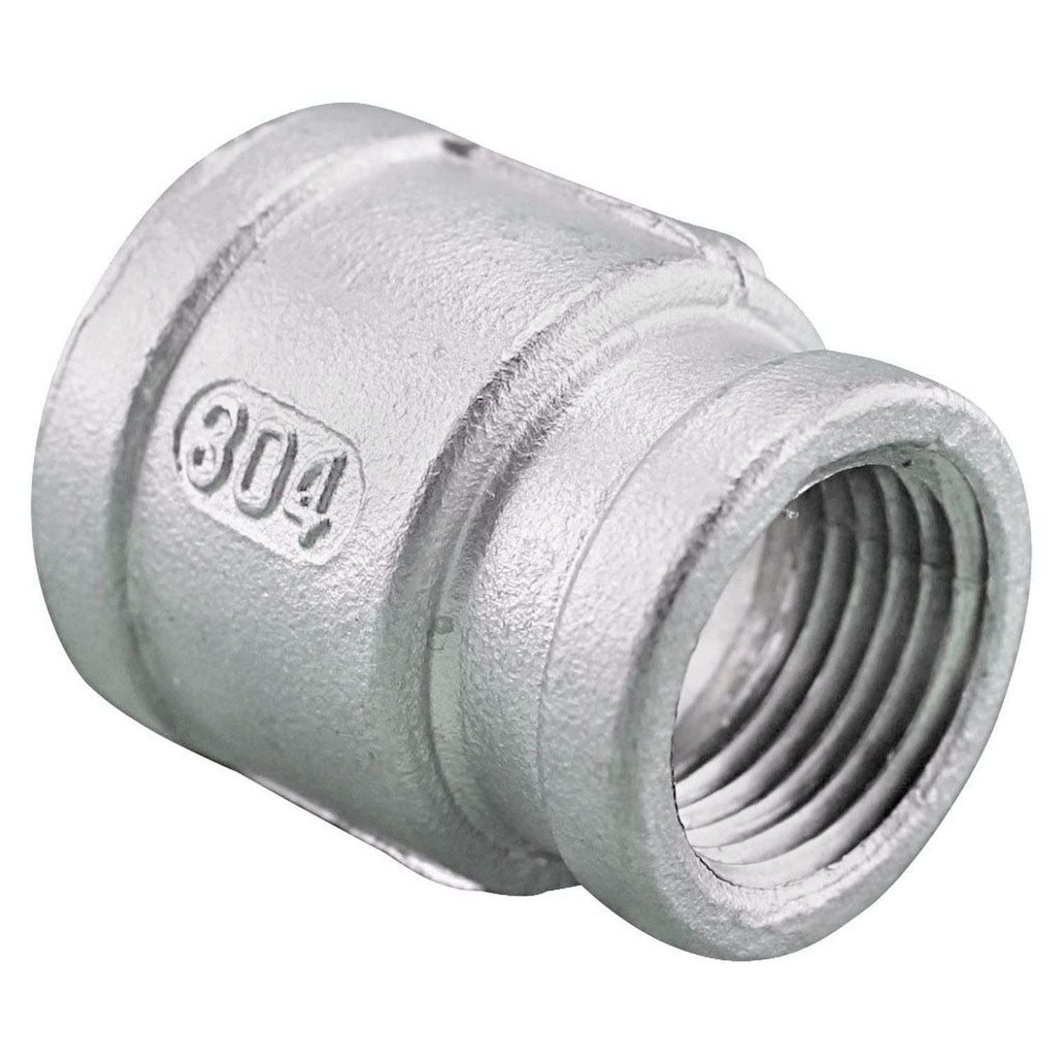 3/4" Female NPT to 1/2" Female NPT Stainless Steel Reducing Coupler