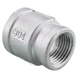3/4" Female NPT to 1/2" Female NPT Stainless Steel Reducing Coupler
