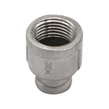 Stainless Steel Reducing Coupler - 1/2" Female NPT to 1/4" Female NPT