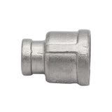 Stainless Steel Reducing Coupler - 1/2" Female NPT to 1/4" Female NPT