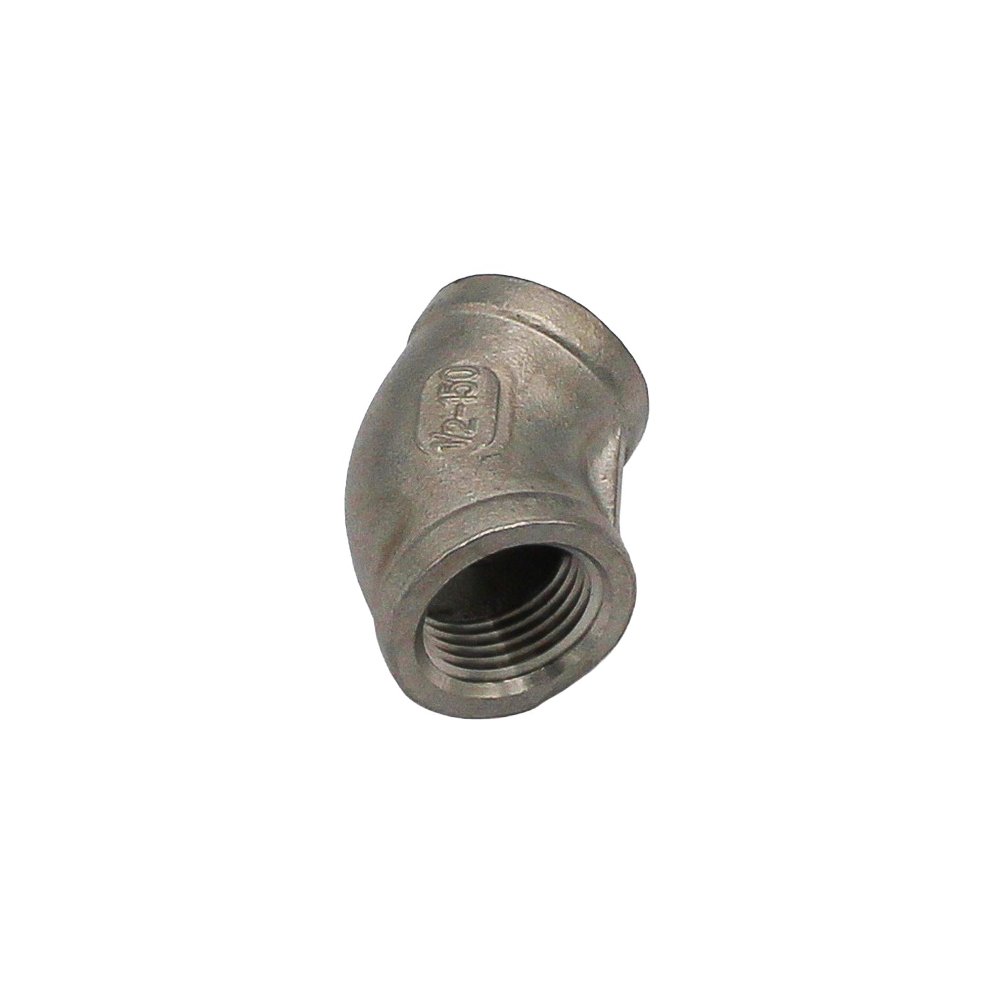 1/2" Female NPT 45 Degree Elbow - 304 Stainless Steel Pipe Fitting -  Canuck Homebrew Supply, Canada