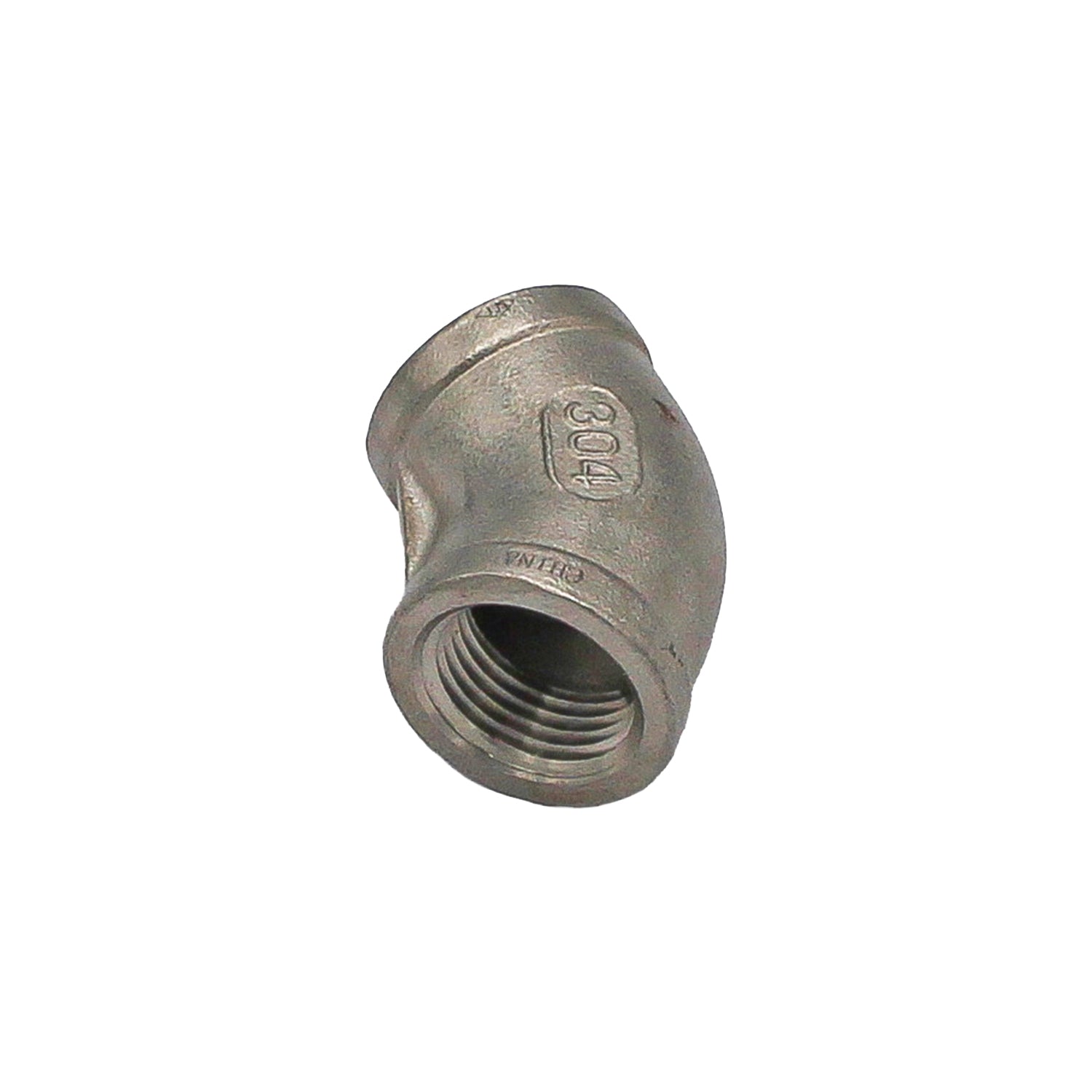 1/2" Female NPT 45 Degree Elbow - 304 Stainless Steel Pipe Fitting -  Canuck Homebrew Supply, Canada