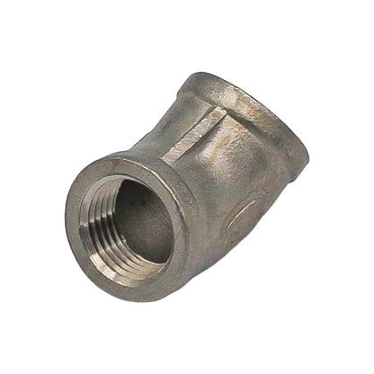 1/2" Female NPT 45 Degree Elbow - 304 Stainless Steel Pipe Fitting -  Canuck Homebrew Supply, Canada
