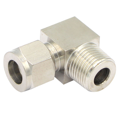 1/2" Male NPT X 1/2" Compression Elbow - 304 Stainless Steel Pipe Fitting