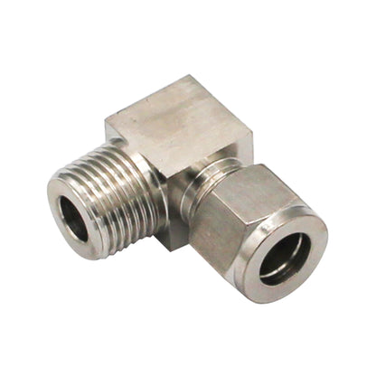 1/2" Male NPT X 1/2" Compression Elbow - 304 Stainless Steel Pipe Fitting