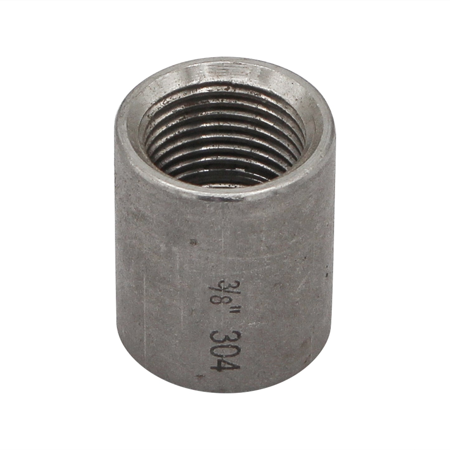 3/8" Female NPT X 3/8" Female NPT Coupler - 304 Stainless Steel Pipe Fitting