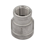 Stainless Steel Reducing Coupler - 1/2" Female NPT to 3/8" Female NPT