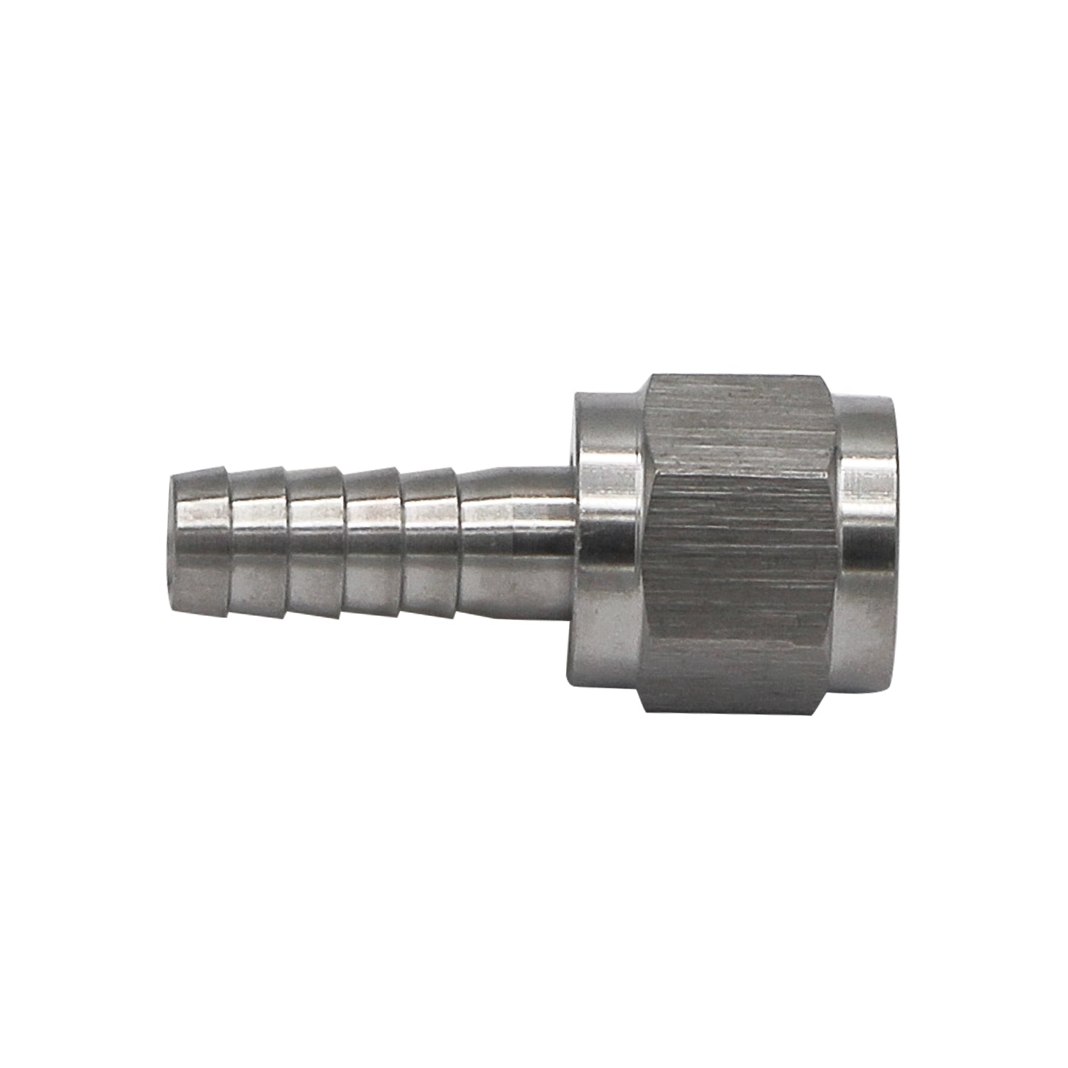 Stainless Steel Swivel Nut - 1/4" FFL X 1/4" OD Barb -  Canuck Homebrew Supply, Canada