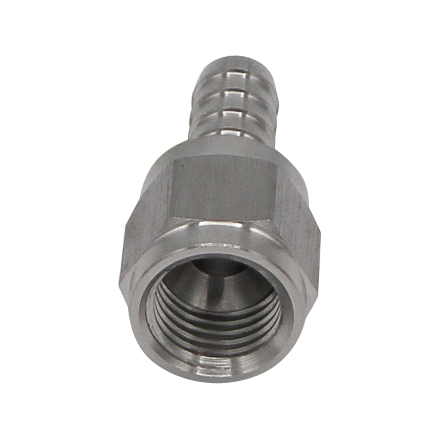 Stainless Steel Swivel Nut - 1/4" FFL X 1/4" OD Barb -  Canuck Homebrew Supply, Canada