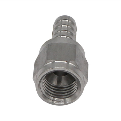 Stainless Steel Swivel Nut - 1/4" FFL X 1/4" OD Barb -  Canuck Homebrew Supply, Canada