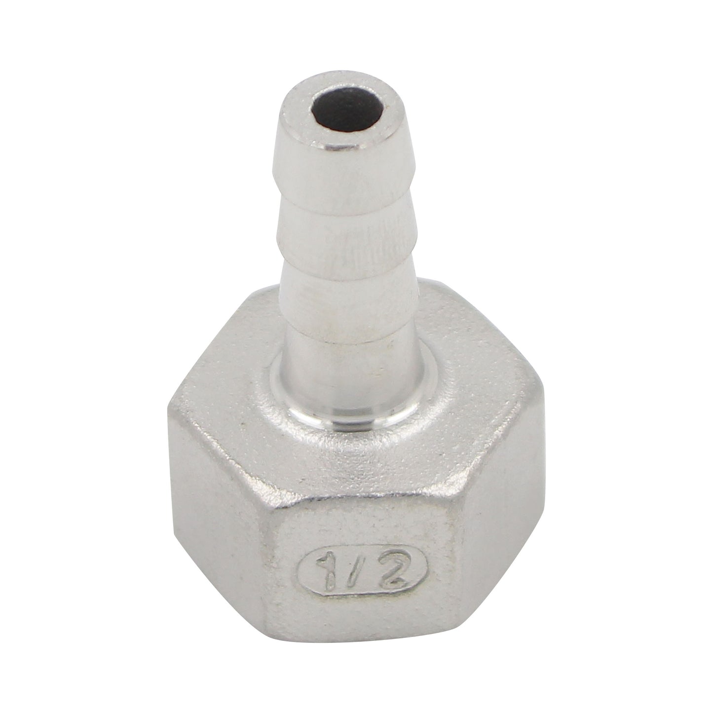 Stainless Steel Barb - 1/2" Female NPT to 3/8" Barb