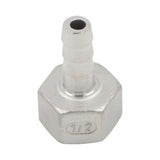 Stainless Steel Barb - 1/2" Female NPT to 3/8" Barb
