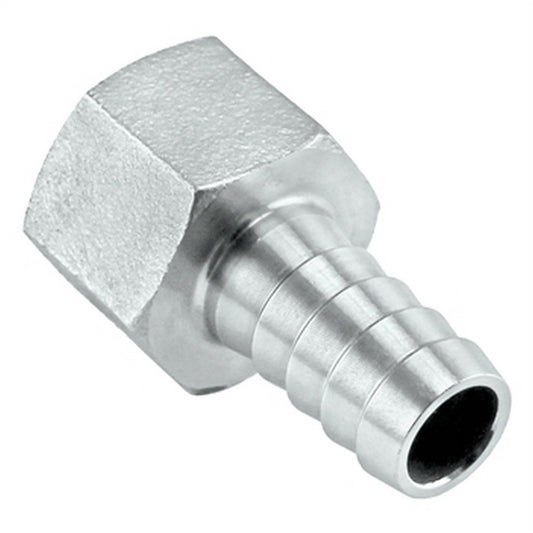 Stainless Steel Barb - 1/2" Female NPT to 3/8" Barb