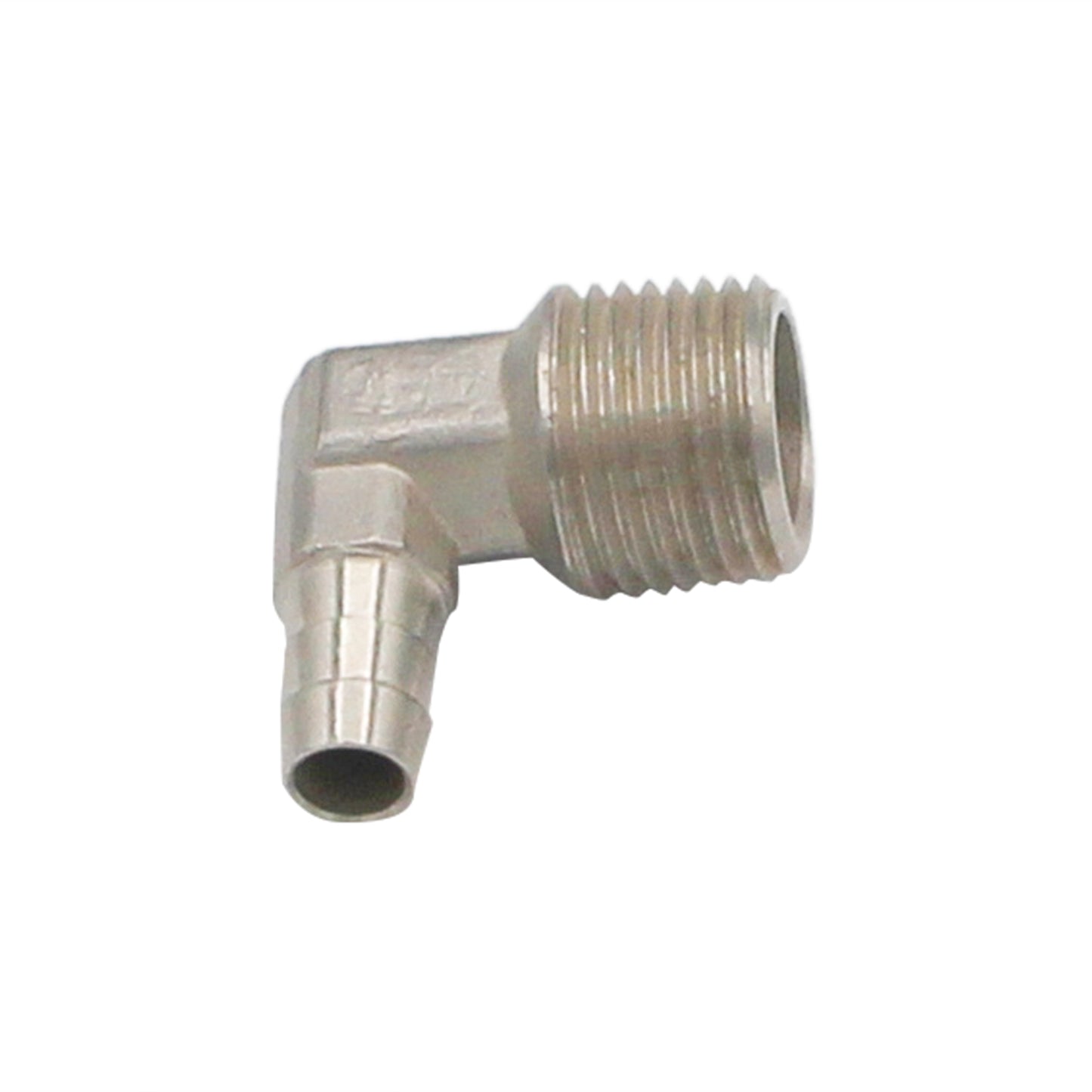 Stainless Steel Elbow - 1/2" Male NPT to 3/8" Barb -  Canuck Homebrew Supply, Canada