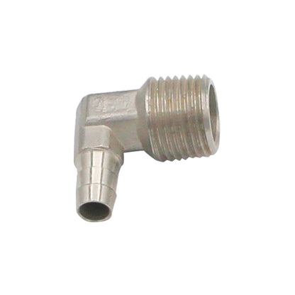 Stainless Steel Elbow - 1/2" Male NPT to 3/8" Barb -  Canuck Homebrew Supply, Canada