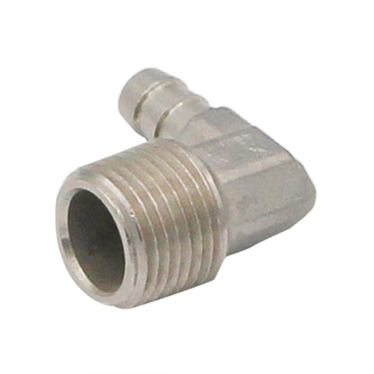 Stainless Steel Elbow - 1/2" Male NPT to 3/8" Barb -  Canuck Homebrew Supply, Canada