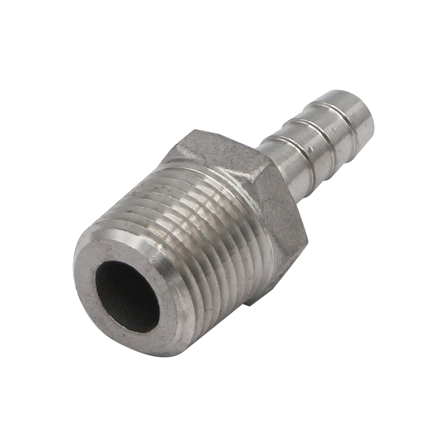 Stainless Steel Hose Barb - 1/2" Male NPT to 3/8" Barb