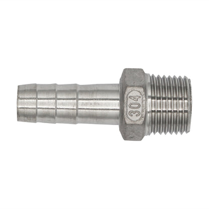 Stainless Steel Barbed Fitting - 1/2" Male NPT to 1/2" Barb -  Canuck Homebrew Supply, Canada