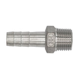 Stainless Steel Barbed Fitting - 1/2" Male NPT to 1/2" Barb
