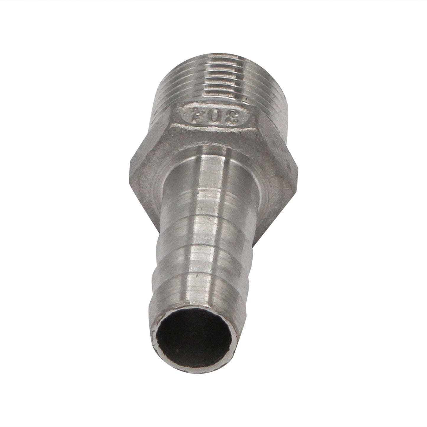 Stainless Steel Barbed Fitting - 1/2" Male NPT to 1/2" Barb -  Canuck Homebrew Supply, Canada