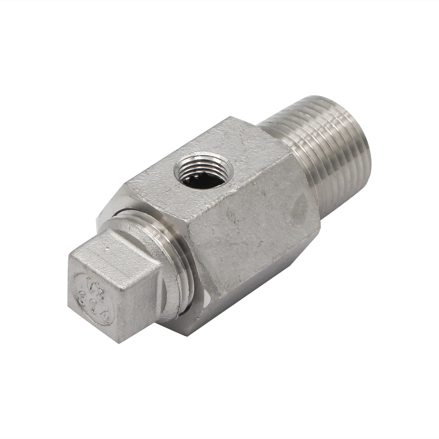 Stainless Steel Sight Gauge Adapter with Plug - 1/2" NPT