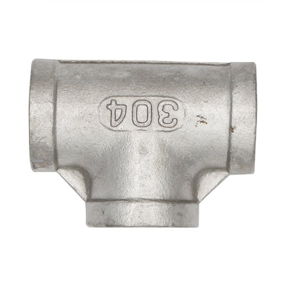 1/2" Female NPT Tee - 304 Stainless Steel Pipe Fitting