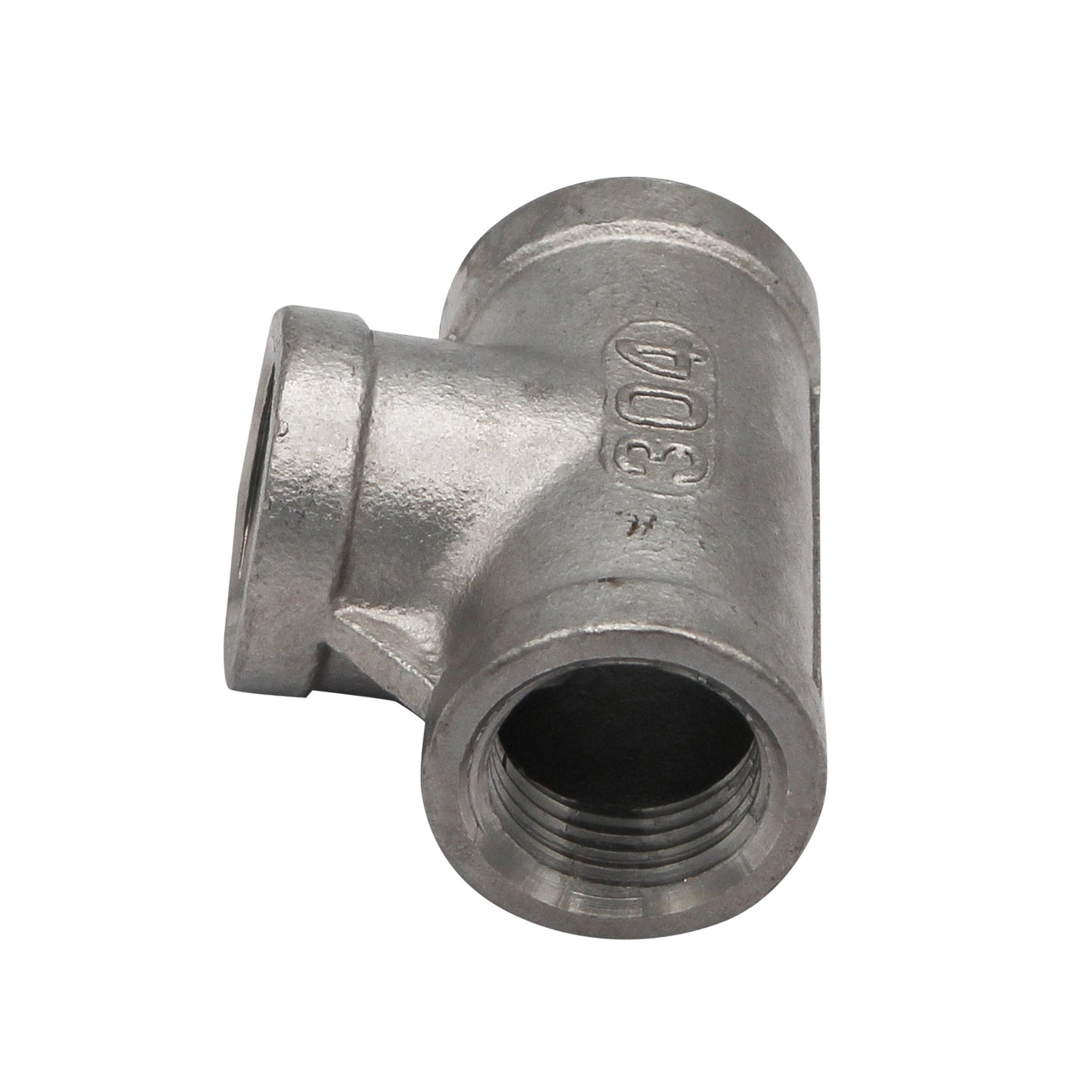 1/2" Female NPT Tee - 304 Stainless Steel Pipe Fitting
