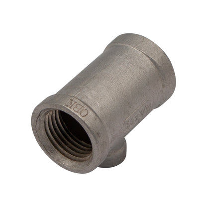 1/8" Female NPT X 1/2" Female NPT X 1/2" Female NPT Unequal Tee - 304 Stainless Steel Pipe Fitting