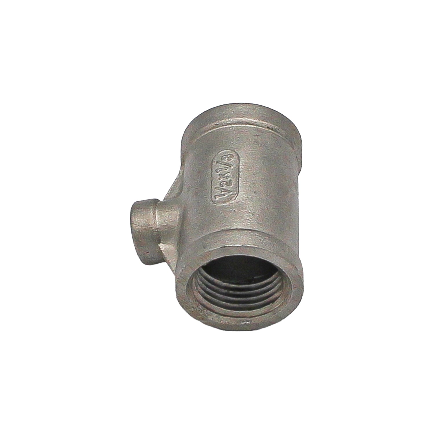 1/8" Female NPT X 1/2" Female NPT X 1/2" Female NPT Unequal Tee - 304 Stainless Steel Pipe Fitting -  Canuck Homebrew Supply, Canada