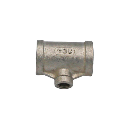 1/8" Female NPT X 1/2" Female NPT X 1/2" Female NPT Unequal Tee - 304 Stainless Steel Pipe Fitting -  Canuck Homebrew Supply, Canada